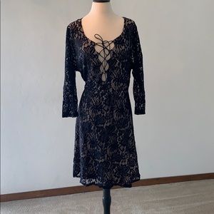 Black lace dress